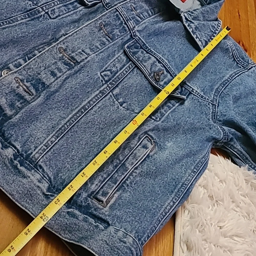 Wrangler HERO Men's Classic Blue Denim Jean Jacket Size Large - Picture 4 of 8